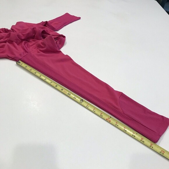 ASICS Women’s Size Medium Long Sleeve Athletic Shirt Top Pink 2 tone Vent EUC - Picture 5 of 8